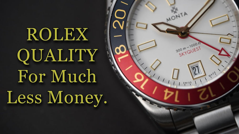 Monta Skyquest Opalin Dial - Rolex Quality for Much Less $$$ - Automatic GMT
