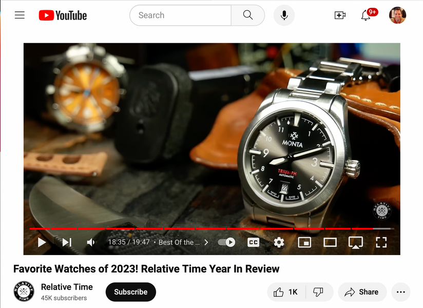The MONTA Triumph makes it to #1 in YouTuber's 2023 pics