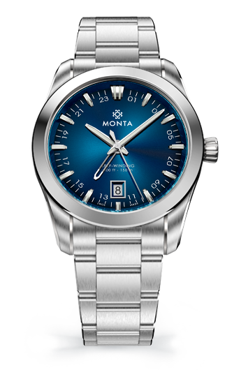 新品 OLD MOUNTAIN devise works 月と太陽 ウォルナット Monta Noble Voyager, Blue Dial – MONTA Watch
