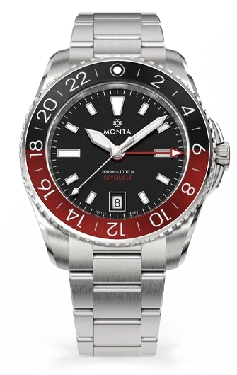 Monta Skyquest, Black Dial, Bi-Color Aluminum Bezel – MONTA Watch