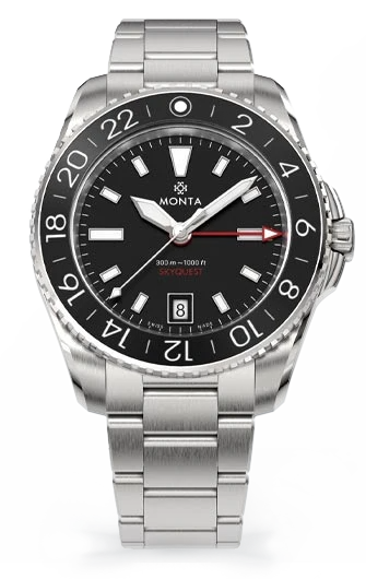 Monta Skyquest, Black Dial, Black Aluminum Bezel