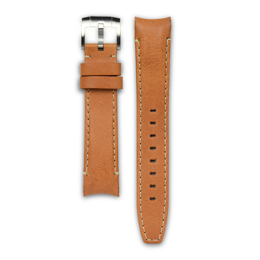 MONTA Curved End Leather Strap