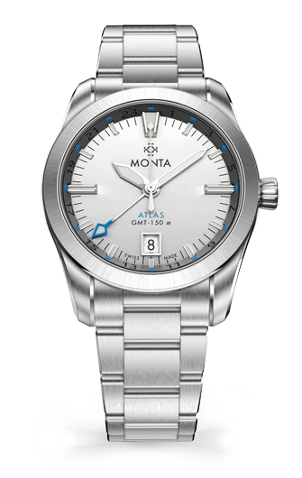 Monta Atlas, Opalin Silver Dial