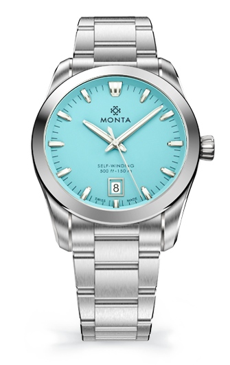 Monta Noble, Turquoise Blue Dial